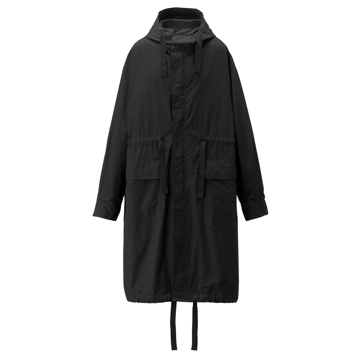 Onitsuka Tiger Black Hoodie Jacket with Drawstring 2181A849-001