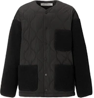 Onitsuka Tiger Black Patchwork Casual Workwear Jacket 2181A841-001 Onitsuka Tiger Black Patchwork Casual Workwear Jacket 2181A841-001