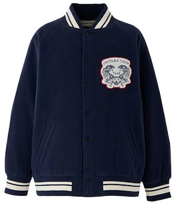 Chaqueta Unisex Onitsuka Tiger Blouson Azul Marino Casual con Cuello de Béisbol. 2183B393-400 Buy Chaqueta Unisex Onitsuka Tiger Blouson Azul Marino Casual con Cuello de Béisbol. 2183B393-400