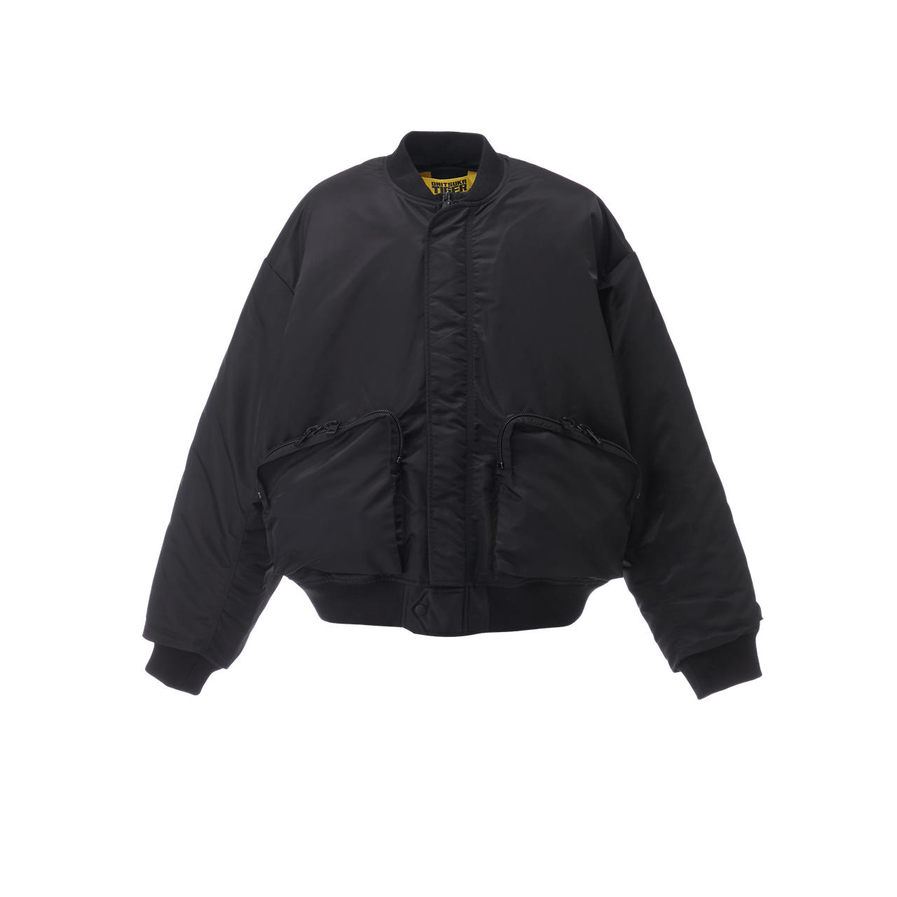 Onitsuka Tiger Bomber Jacket Black Unisex Casual Zip Outdoor Long Sleeve 2183B251-001