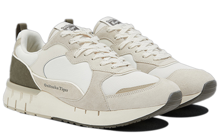 Shop Onitsuka Tiger Bravon Shoes 'White Beige Green' 1183B899-102