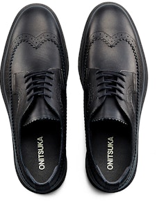 鬼冢虎 黑色布洛克鞋 1181A514-001 Details for 鬼冢虎 黑色布洛克鞋 1181A514-001