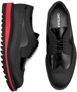 オニツカタイガー ブローグ 黒/赤 1181A586-001 Cheap オニツカタイガー ブローグ 黒/赤 1181A586-001