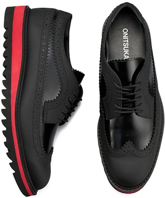 Onitsuka Tiger Brogue 'Black Classic Red' 1181A586-001 Cheap Onitsuka Tiger Brogue 'Black Classic Red' 1181A586-001
