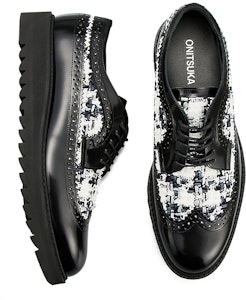 鬼冢虎雕花皮鞋‘黑白’ 1181A581-001 Cheap 鬼冢虎雕花皮鞋‘黑白’ 1181A581-001