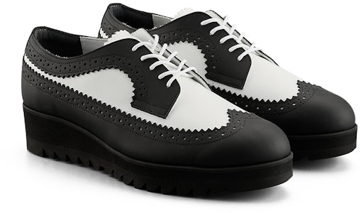 鬼冢虎黑白布罗格鞋 1182A651-001 Order 鬼冢虎黑白布罗格鞋 1182A651-001