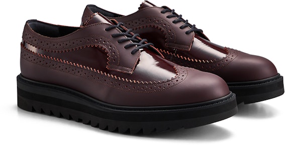 鬼冢虎布洛克皮鞋 '勃艮第红' 1181A391-601 Order 鬼冢虎布洛克皮鞋 '勃艮第红' 1181A391-601