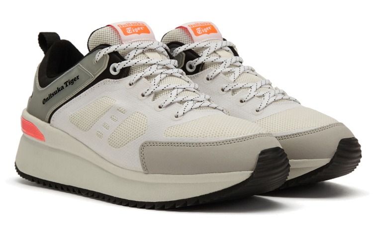 Lookbook Onitsuka Tiger鬼塚虎 Cagin 復古厚底 低筒 跑鞋 男女共款 淺灰