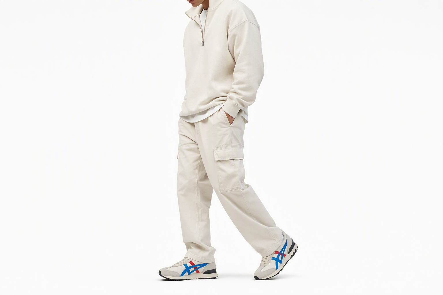 Order 鬼塚虎 California 78 '米白藍' 1183A194-100