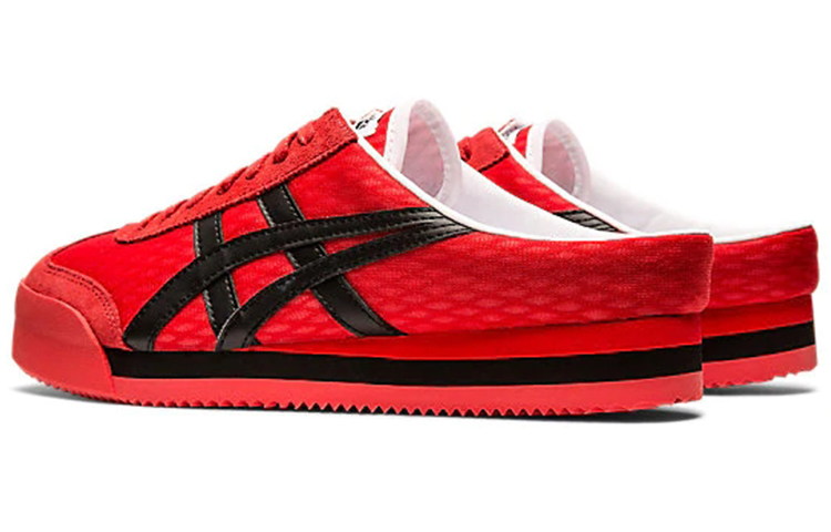 Shop Onitsuka Tiger California 78 沙寶復古運動休閒鞋 紅黑