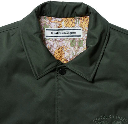 Onitsuka Tiger Coach Jacket Hijau Tentera Unisex Jaket Bergaya & Selesa 2183B398-300 Details for Onitsuka Tiger Coach Jacket Hijau Tentera Unisex Jaket Bergaya & Selesa 2183B398-300