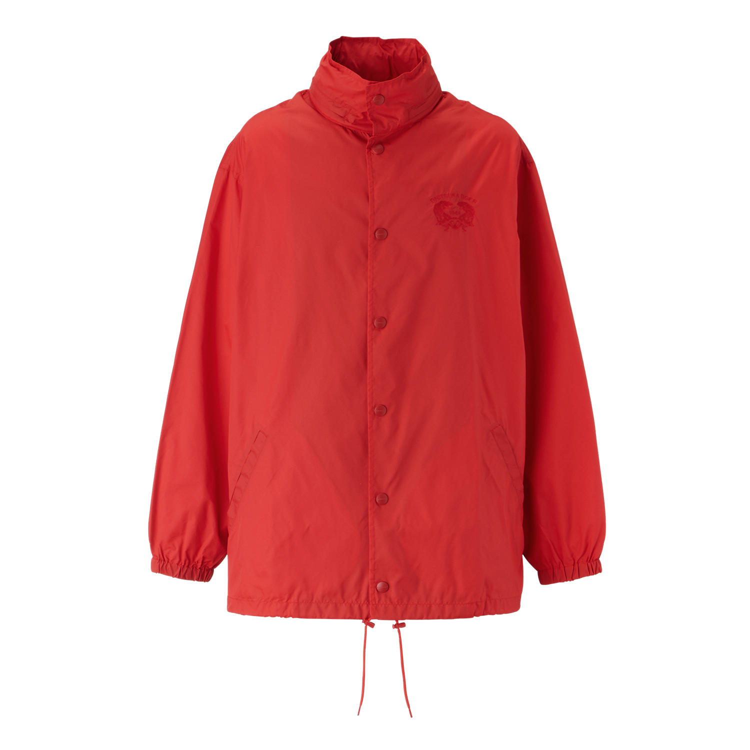 Onitsuka Tiger Coach Jacket Red Unisex Lightweight Hooded Long Sleeve Coat 2183B317-600
