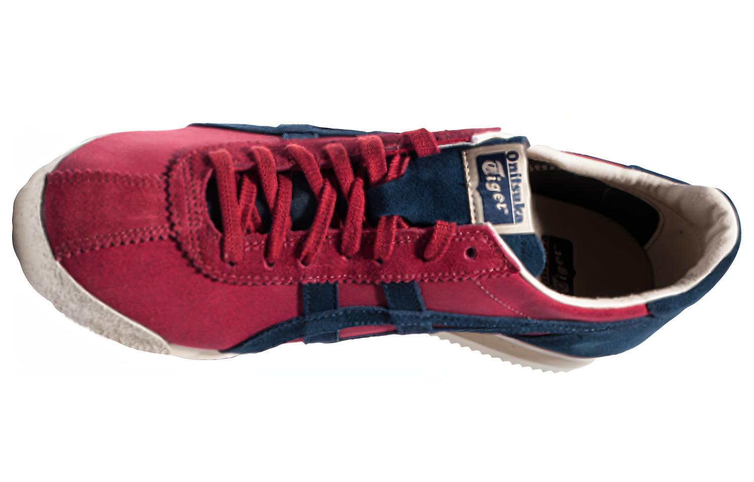 Lookbook Onitsuka Tiger Corsair 'Burgundy Navy' Zapatillas Retro Rojo Azul D5N3L-2550