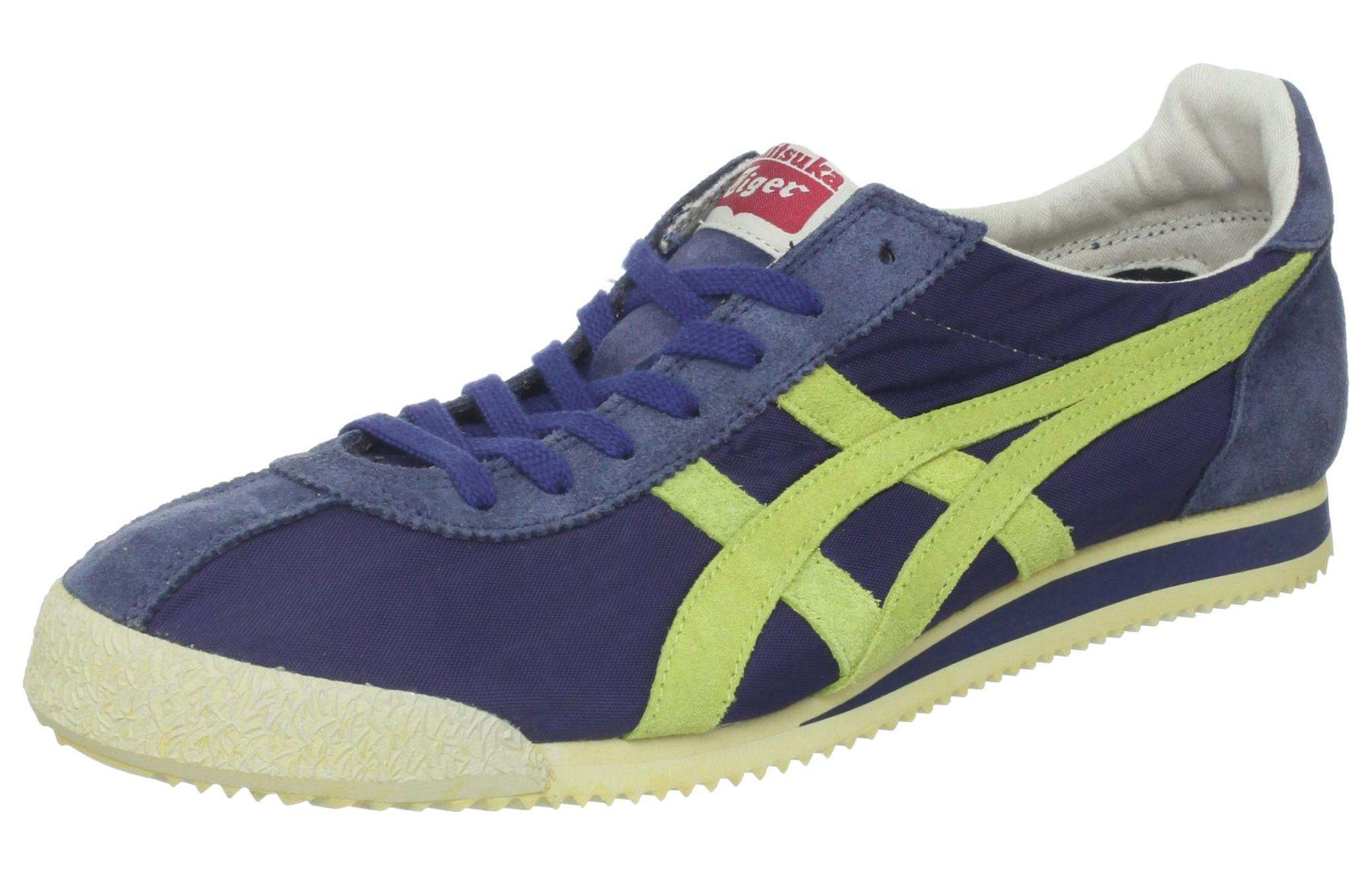 Lookbook Onitsuka Tiger鬼塚虎 Corsair 運動日常 防滑 低筒 跑步鞋 男款 深藍色 韓版