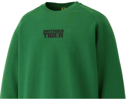 Sudadera Unisex Verde Onitsuka Tiger Cuello Redondo Casual Manga Raglán. 2183B404-300 Sizing Sudadera Unisex Verde Onitsuka Tiger Cuello Redondo Casual Manga Raglán. 2183B404-300