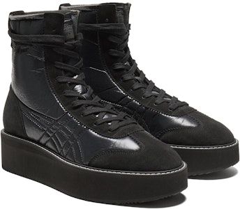 鬼塚虎 Onitsuka Tiger Delegation Chunk Boot 輕便耐磨防滑 高幫 板鞋 男女同款 黑色 Lookbook 鬼塚虎 Onitsuka Tiger Delegation Chunk Boot 輕便耐磨防滑 高幫 板鞋 男女同款 黑色