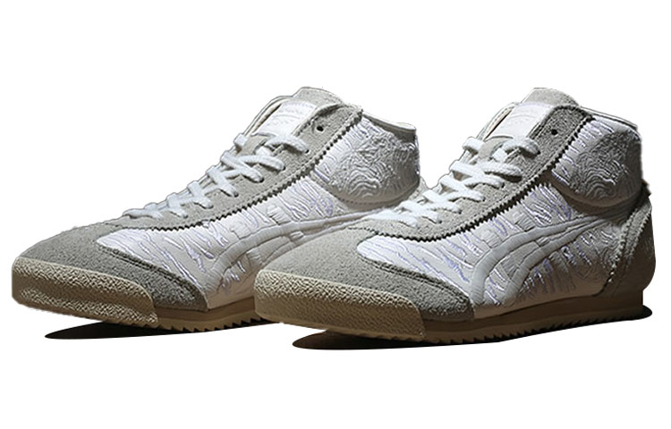 Lookbook Onitsuka Tiger Deluxe 'Noctilucence Mid Runner Grey White' TH6S1K-0101