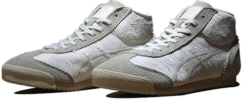 Lookbook Onitsuka Tiger Deluxe ''Noctilucence Mid Runner Grijs Wit'' TH6S1K-0101