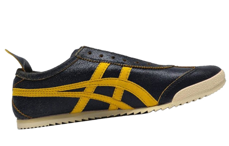 Order 鬼塚虎豪華款懶人鞋 黑黃色