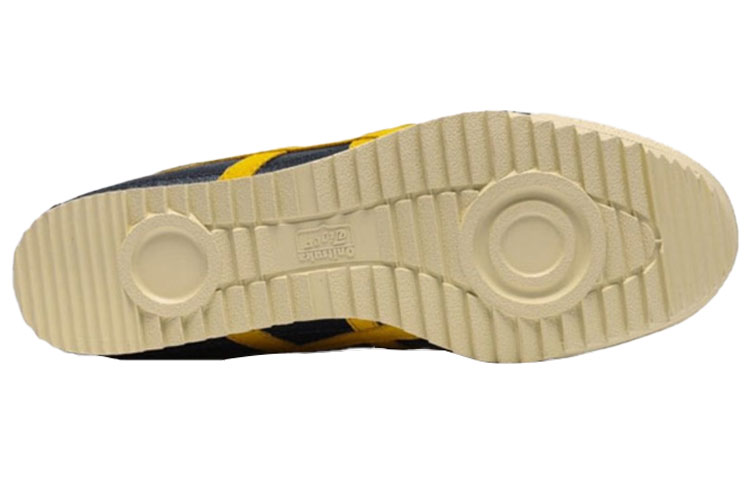 Shop 鬼塚虎豪華款懶人鞋 黑黃色