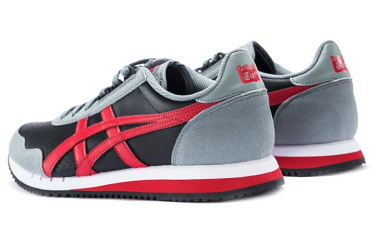 Lookbook Onitsuka Tiger Dualio 'Abu-Abu Hitam Merah' 1183A508-001