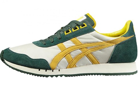 Onitsuka Tiger Dualio 舒適耐磨慢跑鞋 同性款 白綠黃 Buy Onitsuka Tiger Dualio 舒適耐磨慢跑鞋 同性款 白綠黃