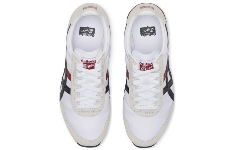 Shop オニツカタイガー デュアリオ 白赤黒 D6K3N-100