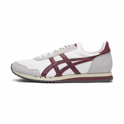 Onitsuka Tiger Dualio Marathon Running Shoes 'White Grey Burgundy'
