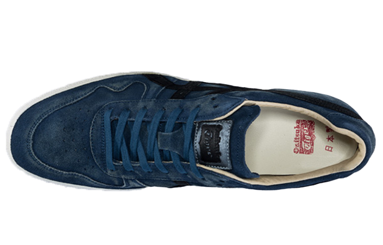 Shop Onitsuka Tiger Fabre Nippon Lo 耐磨舒適板鞋 藍黑色