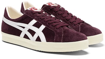 鬼塚虎 Fabre NM 低筒休閒板鞋 白紫 男女同款 Lookbook 鬼塚虎 Fabre NM 低筒休閒板鞋 白紫 男女同款