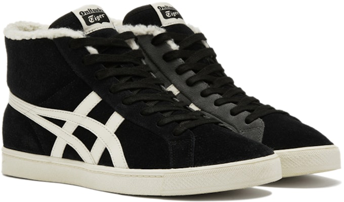 Onitsuka Tiger鬼塚虎 Fabre Rb 撞色加絨休閒 高筒 板鞋 男女款 黑色 Lookbook Onitsuka Tiger鬼塚虎 Fabre Rb 撞色加絨休閒 高筒 板鞋 男女款 黑色