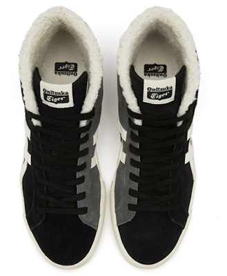 Onitsuka Tiger鬼塚虎 Fabre Rb 撞色加絨休閒 高筒 板鞋 男女款 黑色 Shop Onitsuka Tiger鬼塚虎 Fabre Rb 撞色加絨休閒 高筒 板鞋 男女款 黑色