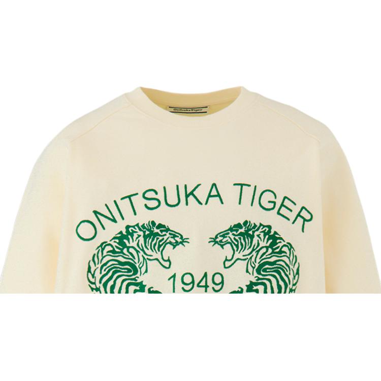 Details for Sudadera Onitsuka Tiger FW24 SWETA TOP Logo Crewneck Off-White. 2183B406-700