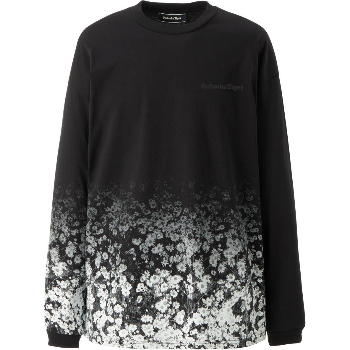 Onitsuka Tiger Graphic LS Graphic Tee Unisex Black Casual Comfortable Crewneck 2183B024-001