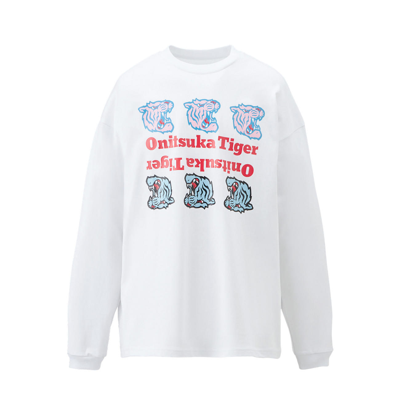 Onitsuka Tiger Graphic LS Graphic Tee Unisex White Crewneck Long Sleeve Shirt 2183B194-100