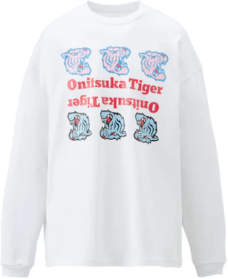 Camiseta Blanca Onitsuka Tiger Gráfica Unisex de Manga Larga y Cuello Redondo 2183B194-100 Buy Camiseta Blanca Onitsuka Tiger Gráfica Unisex de Manga Larga y Cuello Redondo 2183B194-100
