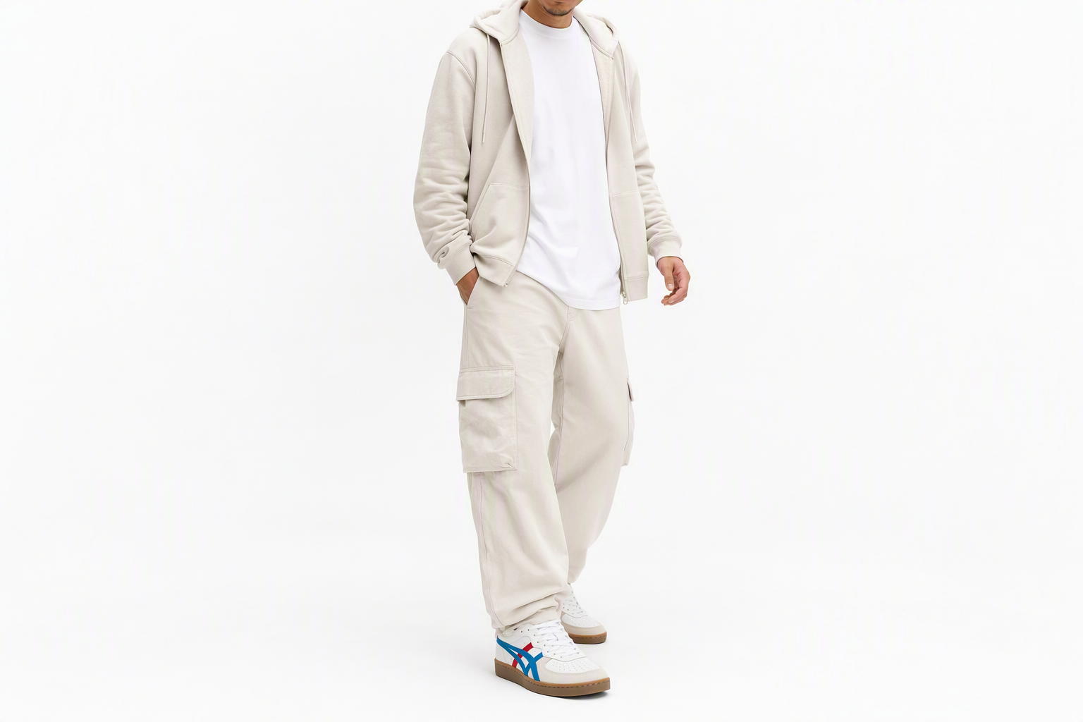 Order 鬼冢虎GSM白蓝红配色运动鞋 1183A353-129