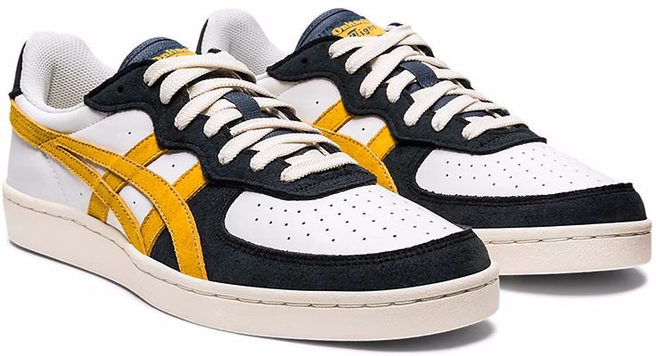 Onitsuka Tiger鬼塚虎 GSM 復古運動 低筒 板鞋 男女同款 黑黃拼接 Lookbook Onitsuka Tiger鬼塚虎 GSM 復古運動 低筒 板鞋 男女同款 黑黃拼接