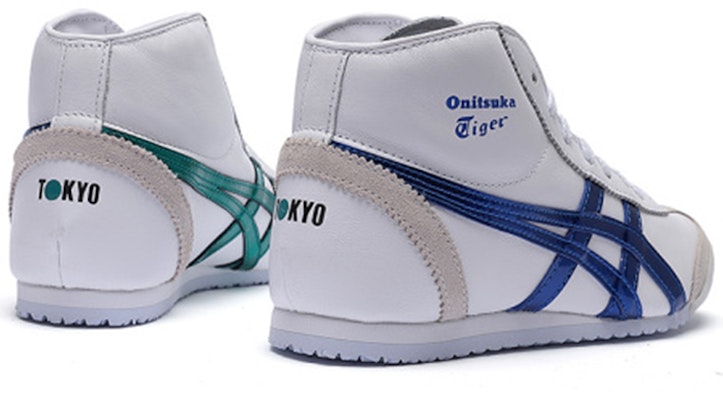 鬼冢虎 舒适 轻便 高帮 跑步鞋 男女同款 白蓝色 Purchase 鬼冢虎 舒适 轻便 高帮 跑步鞋 男女同款 白蓝色