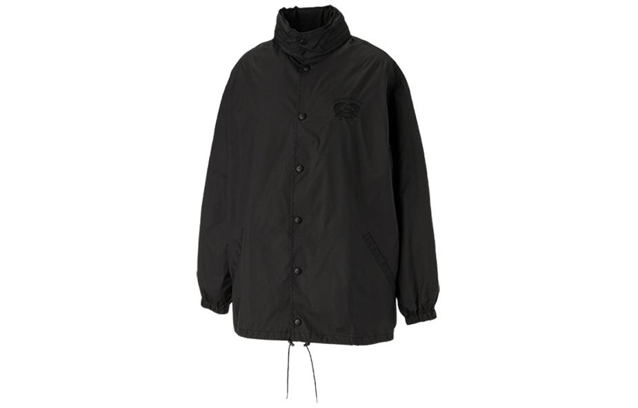 Onitsuka Tiger Hooded Button-Up Jacket Black - Unisex, Simple & Comfortable 2183B317-001