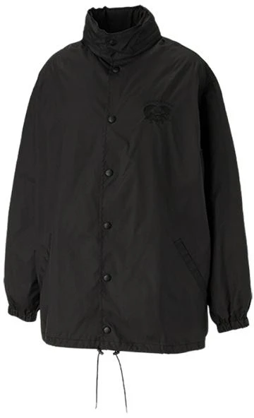 onitsuka-tiger-hooded-button-up-jacket-black-unisex-simple-and-comfortable-2183-b317-001