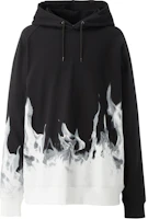 Onitsuka Tiger Hoodie Unisex Black - Soft, Stylish Flame Print Pullover 2183B023-002 Onitsuka Tiger Hoodie Unisex Black - Soft, Stylish Flame Print Pullover 2183B023-002