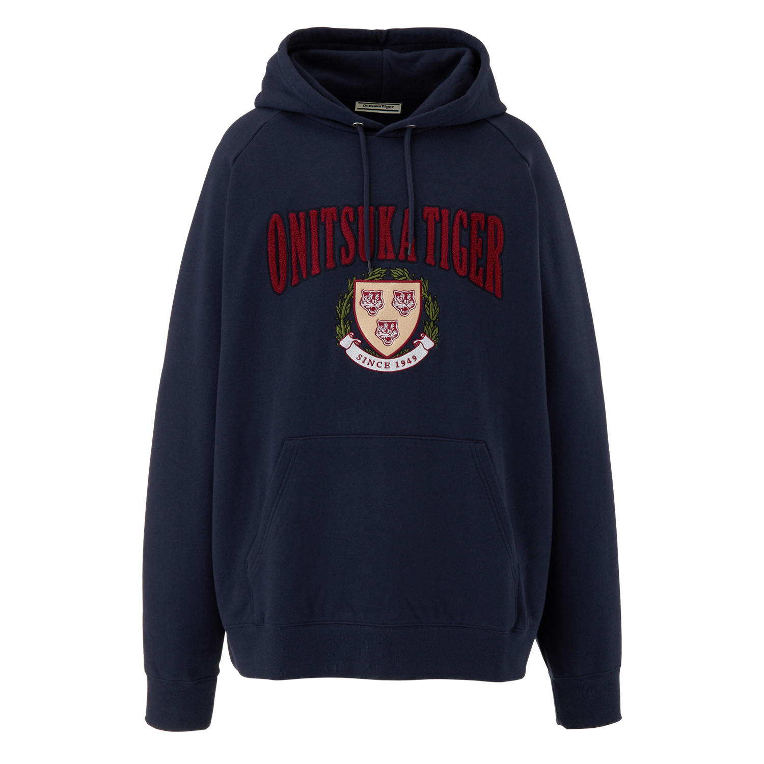 Order Sudadera Unisex Onitsuka Tiger Vintage Pullover Azul Marino de Manga Larga. 2183B375-400