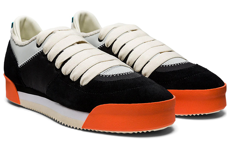 Lookbook オニツカタイガー カモトレーナー 黒オレンジ 1183A639-002