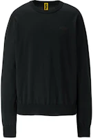 Onitsuka Tiger Knit Top Black Unisex Crewneck Pullover Sweatshirt 2183B347-001 Onitsuka Tiger Knit Top Black Unisex Crewneck Pullover Sweatshirt 2183B347-001