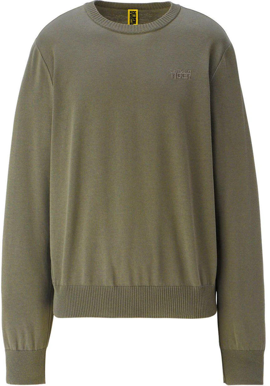 onitsuka-tiger-knit-top-unisex-crewneck-pullover-sweatshirt-army-green-2183-b347-300