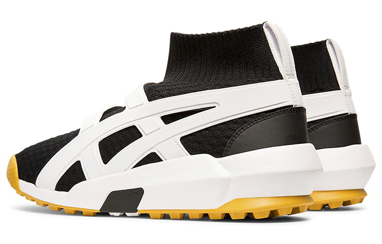 Lookbook Onitsuka Tiger Knit Trainer Hitam Putih Kuning 1183A418-001