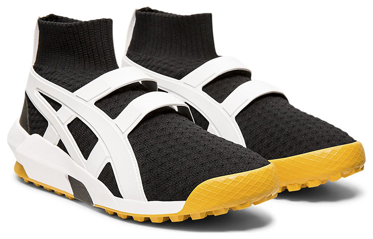 Shop Onitsuka Tiger Knit Trainer Hitam Putih Kuning 1183A418-001