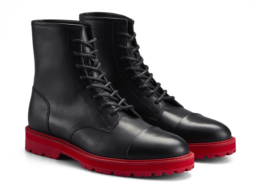 Lookbook 오니츠카 타이거 레드 블랙 부츠 (Onitsuka Tiger Red Black Boots) 1183B826-002