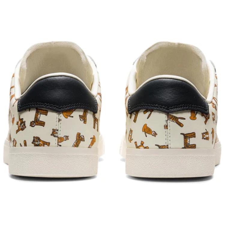 Shop Onitsuka Tiger 鬼冢虎 LawnShip 3.0 手繪老虎 休閒 透氣輕便防滑 低幫 板鞋 男女同款 白
